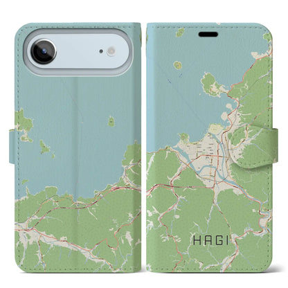 【萩（山口県）】地図柄iPhoneケース（手帳タイプ）