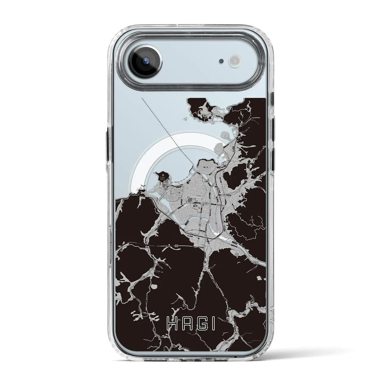 【萩（山口県）】地図柄iPhoneケース（MagSafeタイプ）