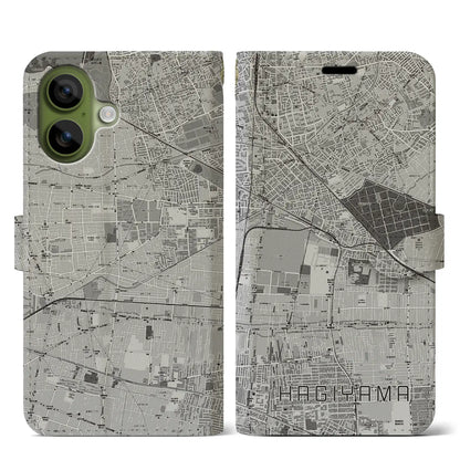 【萩山（東京都）】地図柄iPhoneケース（手帳タイプ）