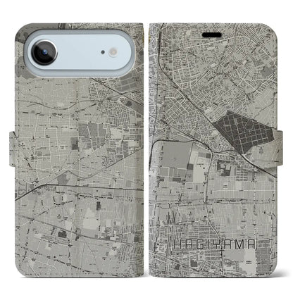 【萩山（東京都）】地図柄iPhoneケース（手帳タイプ）