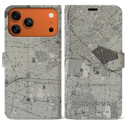 【萩山（東京都）】地図柄iPhoneケース（手帳タイプ）