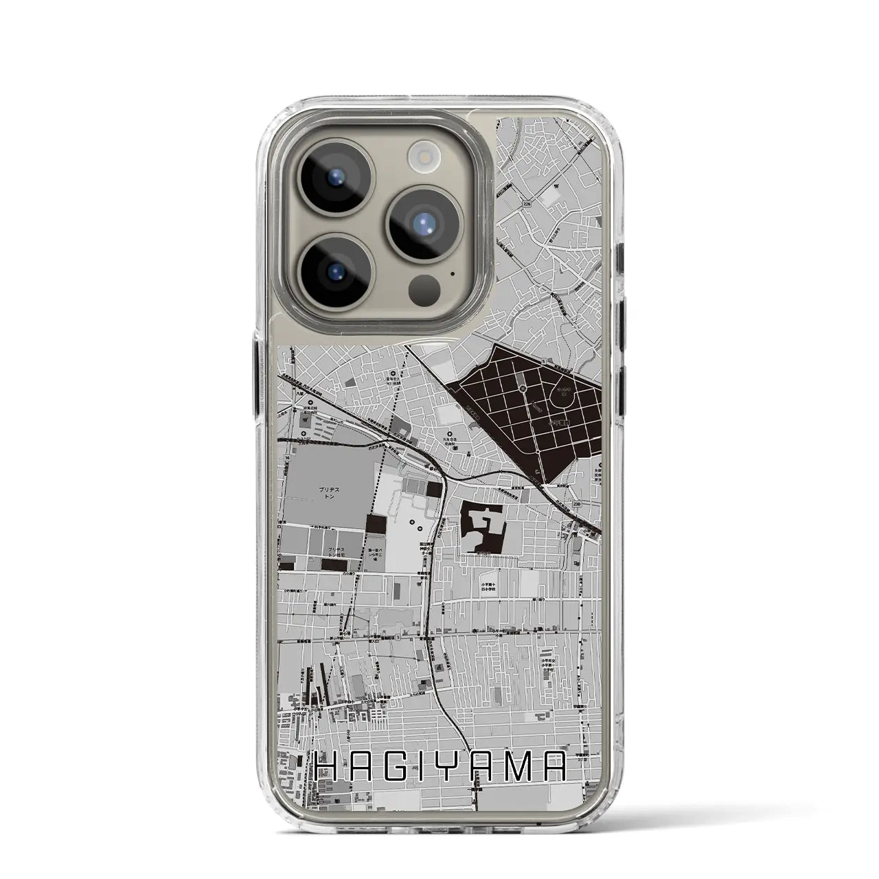 【萩山（東京都）】地図柄iPhoneケース（MagSafeタイプ）