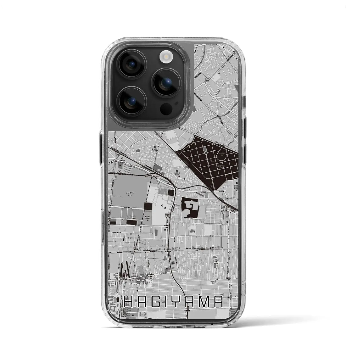 【萩山（東京都）】地図柄iPhoneケース（MagSafeタイプ）