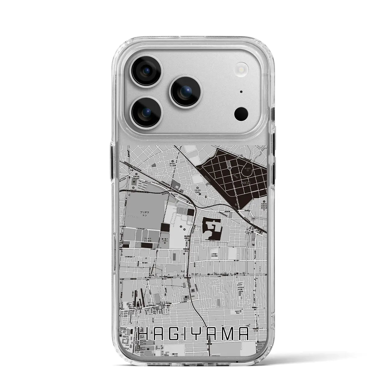 【萩山（東京都）】地図柄iPhoneケース（MagSafeタイプ）