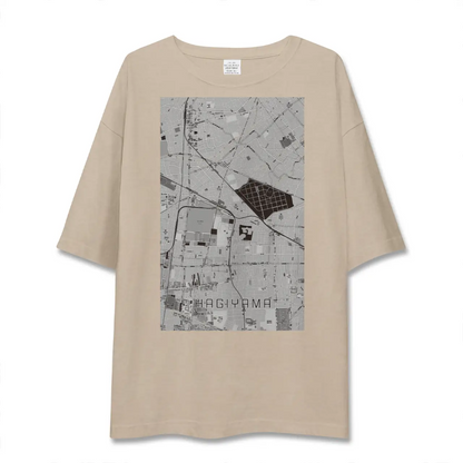 【萩山（東京都）】地図柄ビッグシルエットTシャツ