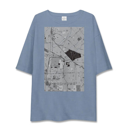 【萩山（東京都）】地図柄ビッグシルエットTシャツ