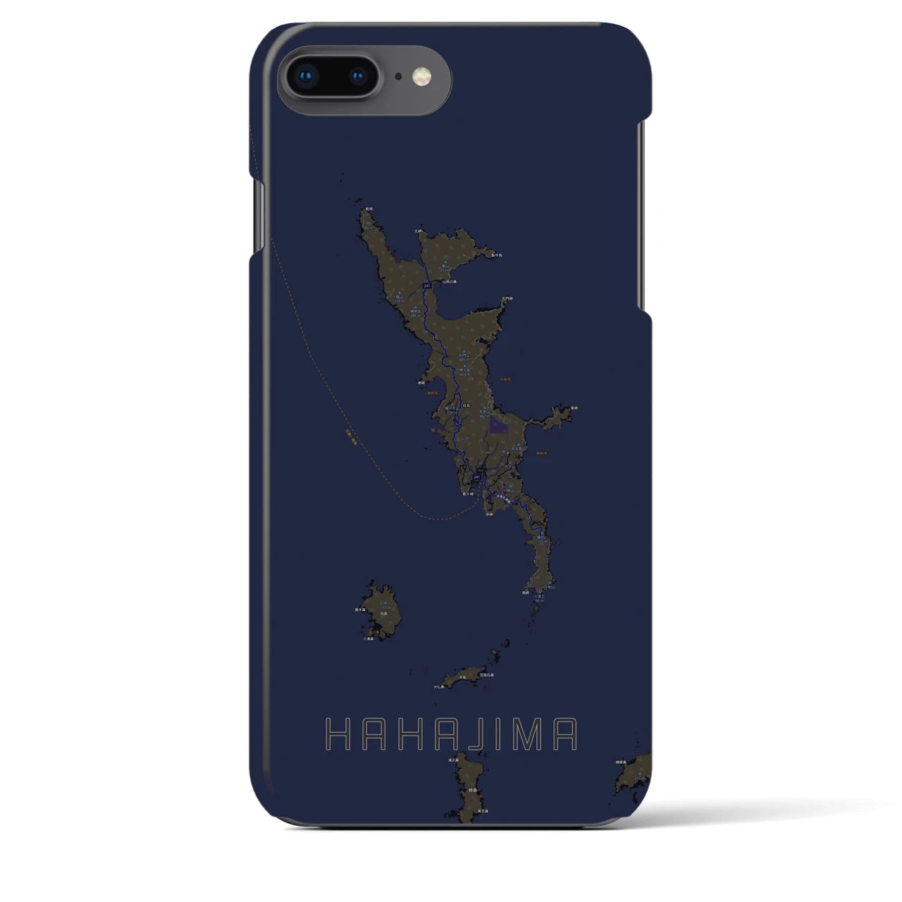 【母島（東京都）】地図柄iPhoneケース（バックカバータイプ）