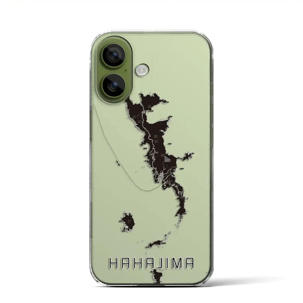 【母島（東京都）】地図柄iPhoneケース（クリアタイプ）