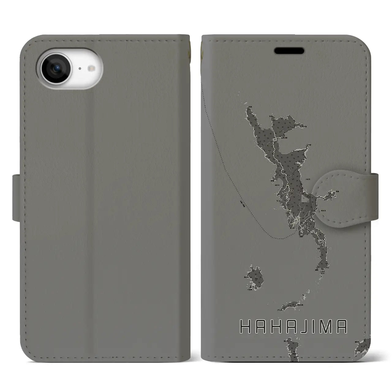 【母島（東京都）】地図柄iPhoneケース（手帳タイプ）