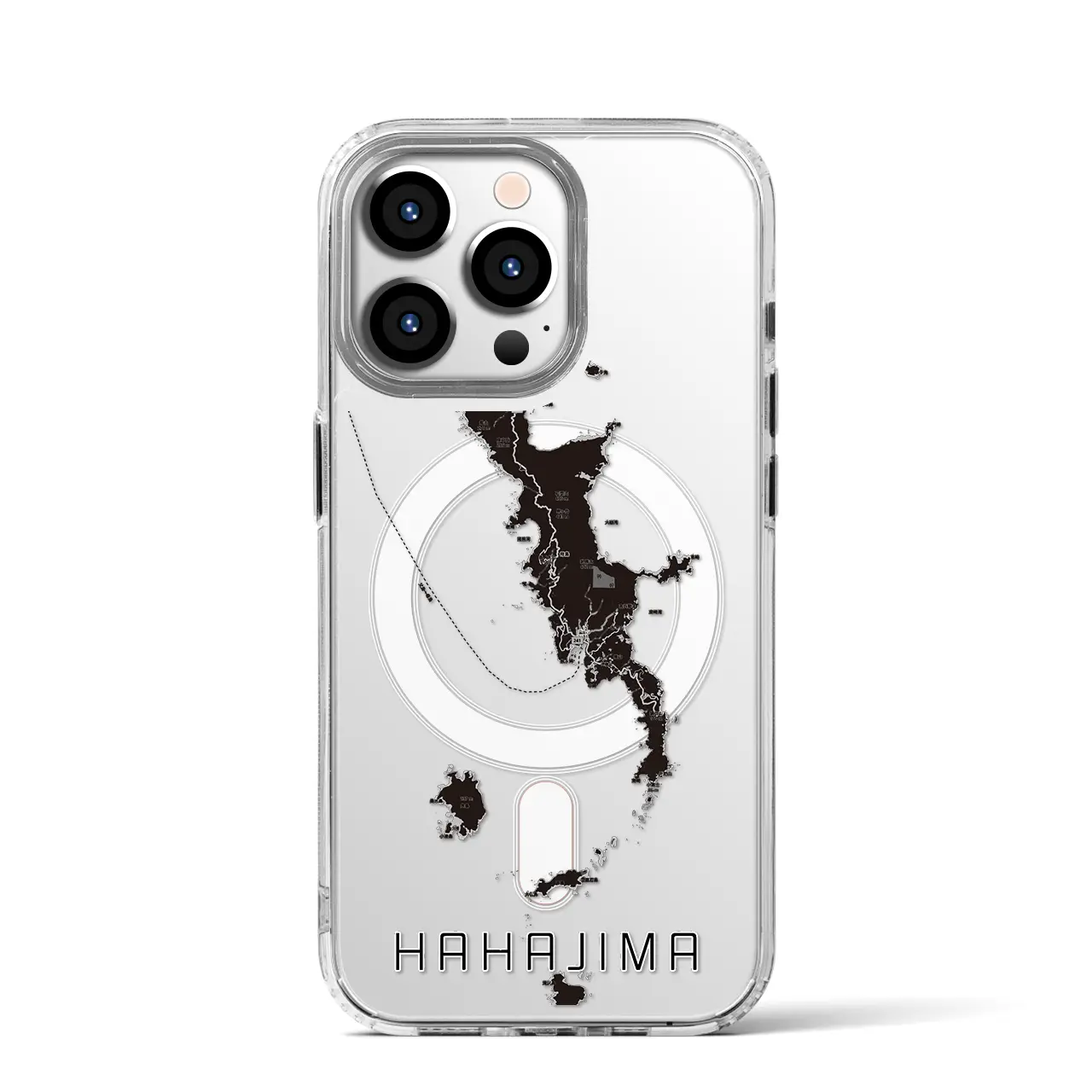 【母島（東京都）】地図柄iPhoneケース（MagSafeタイプ）