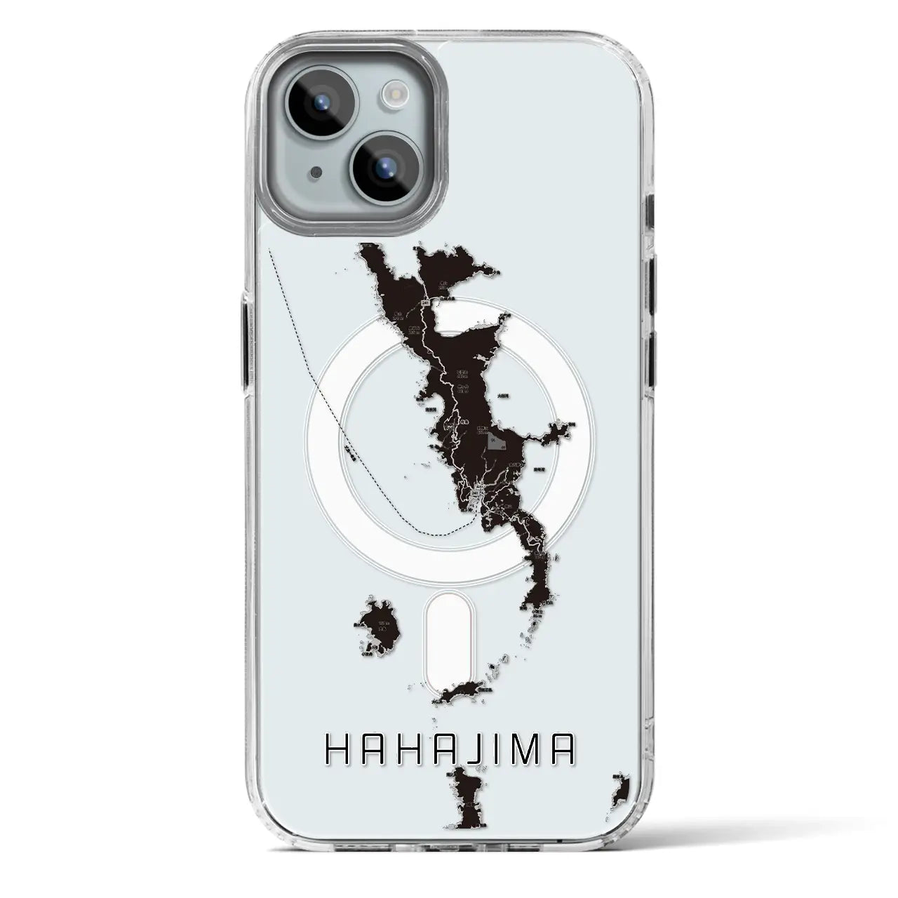 【母島（東京都）】地図柄iPhoneケース（MagSafeタイプ）
