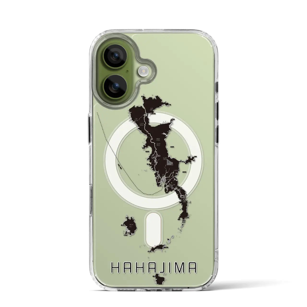 【母島（東京都）】地図柄iPhoneケース（MagSafeタイプ）