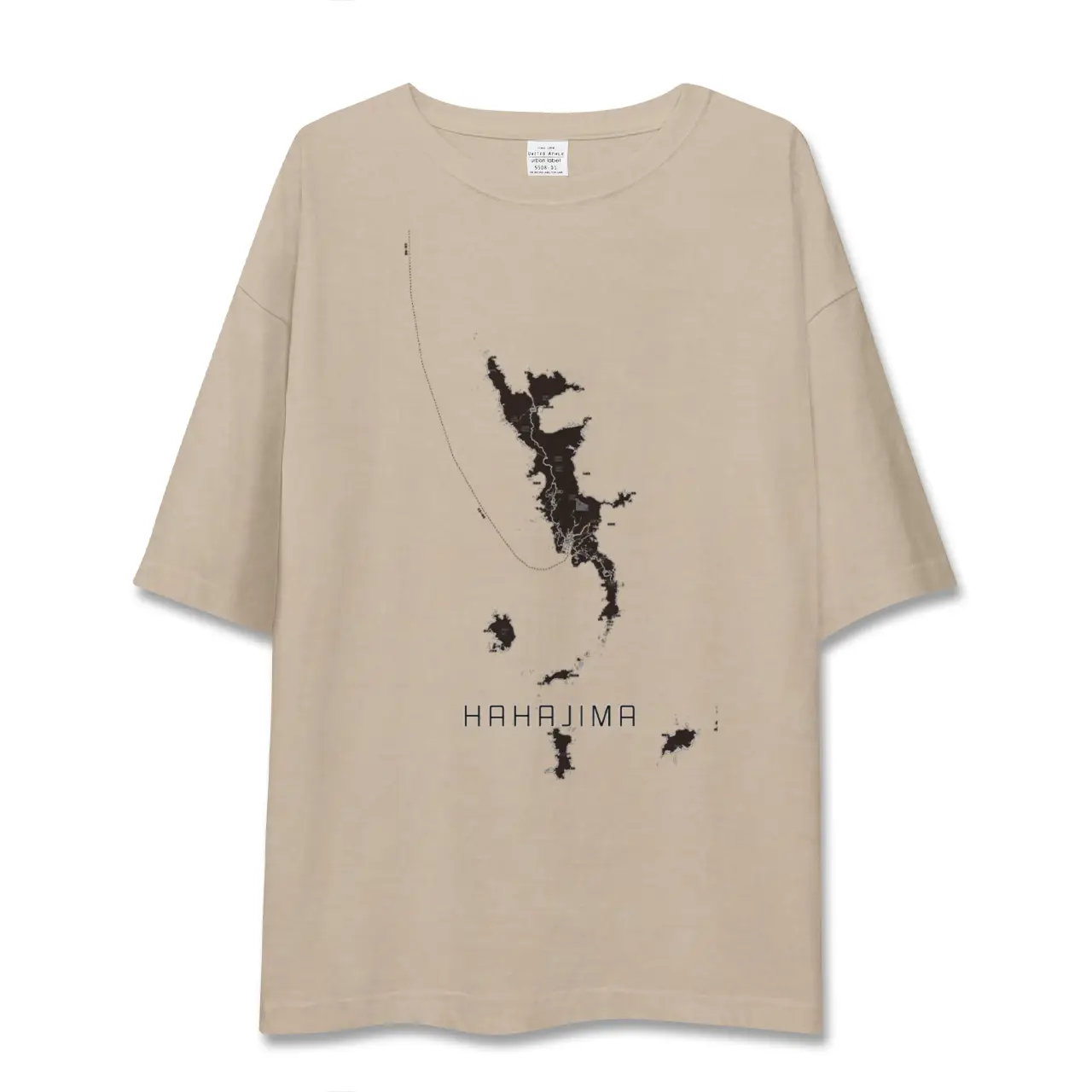 【母島（東京都）】地図柄ビッグシルエットTシャツ