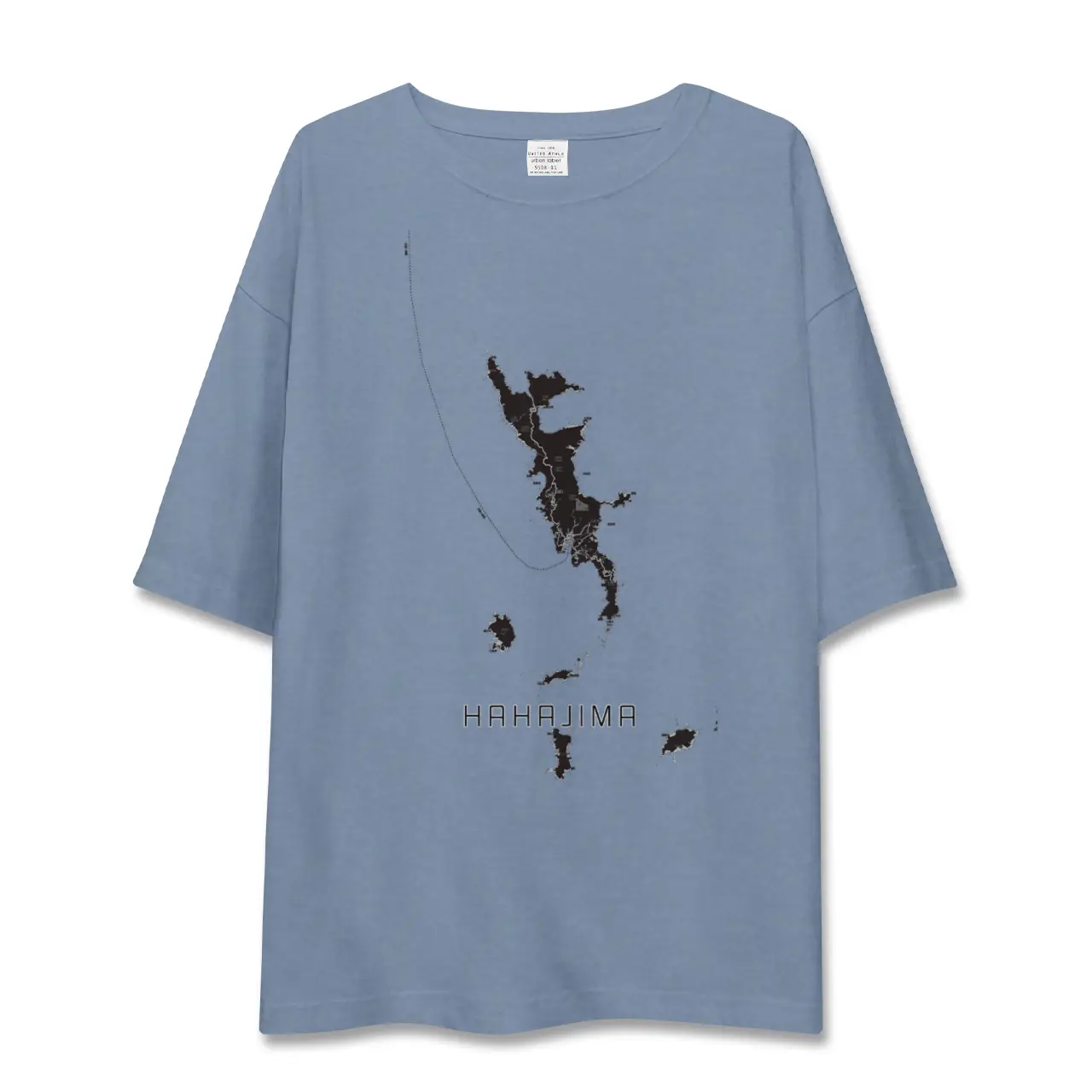 【母島（東京都）】地図柄ビッグシルエットTシャツ