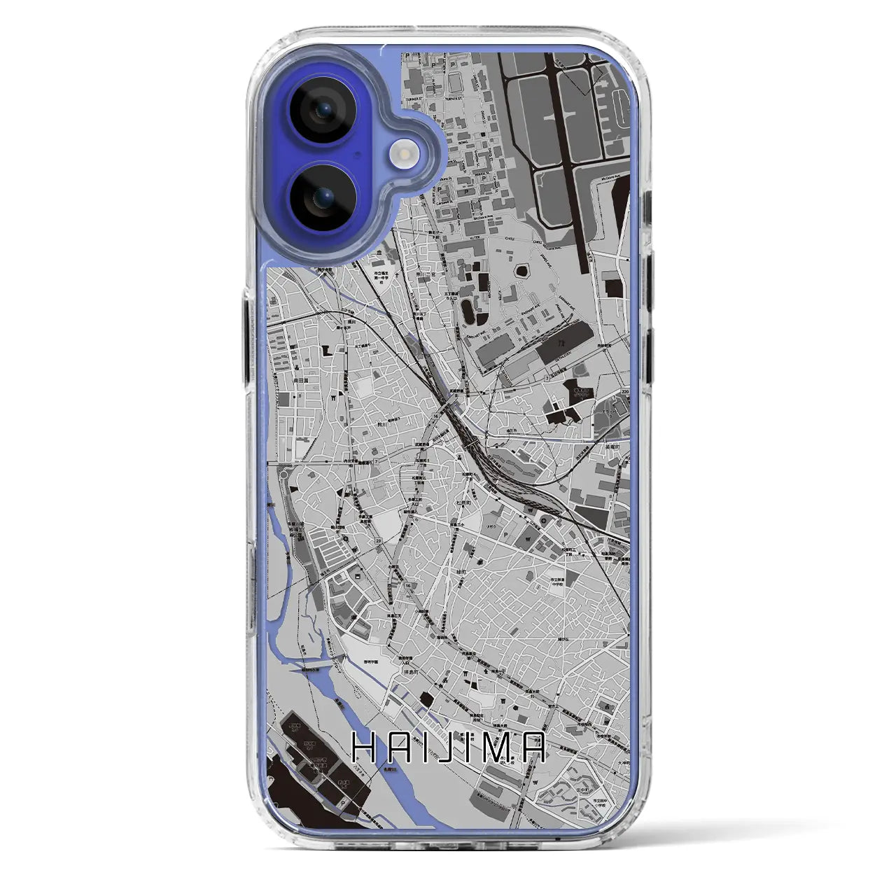 【拝島（東京都）】地図柄iPhoneケース（MagSafeタイプ）