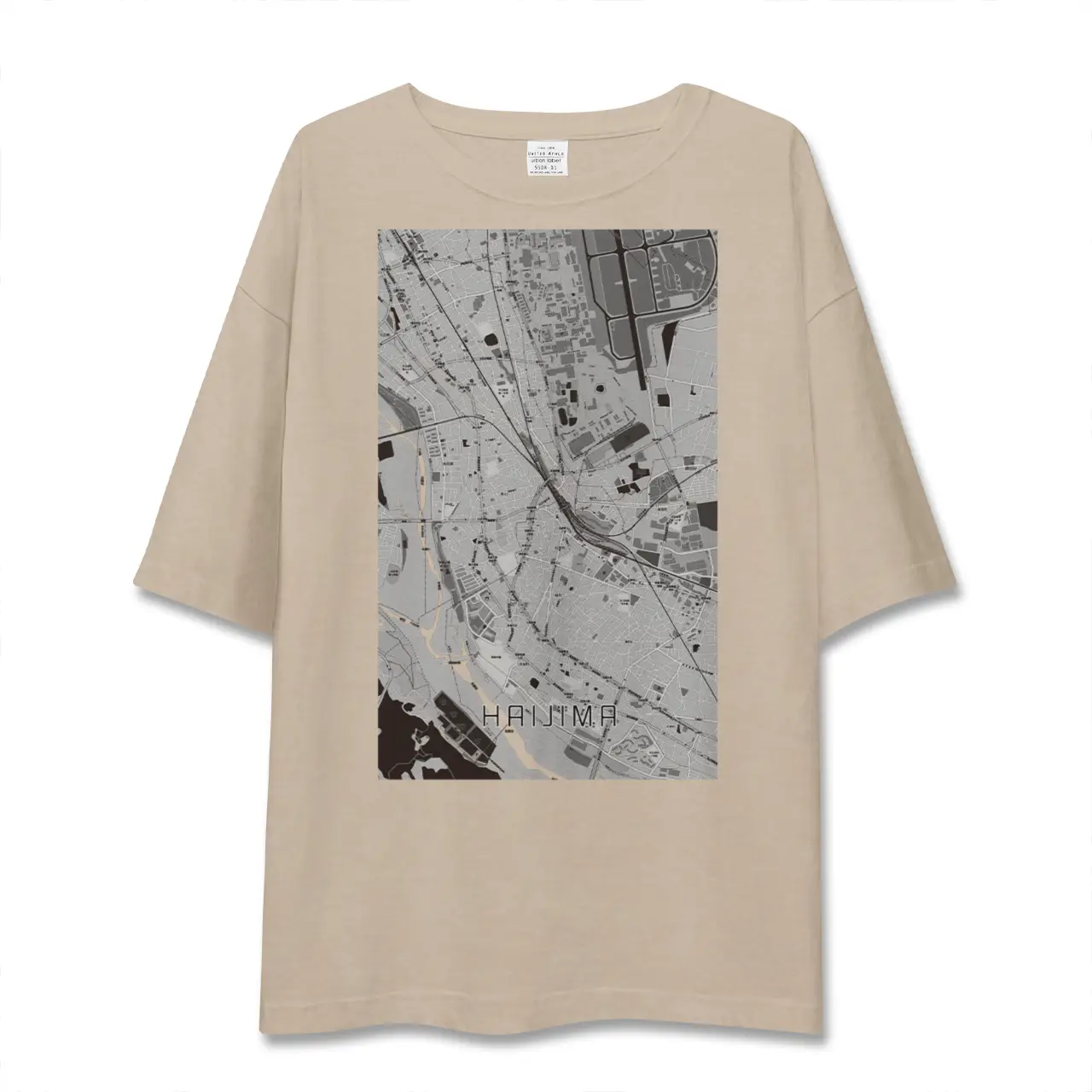 【拝島（東京都）】地図柄ビッグシルエットTシャツ