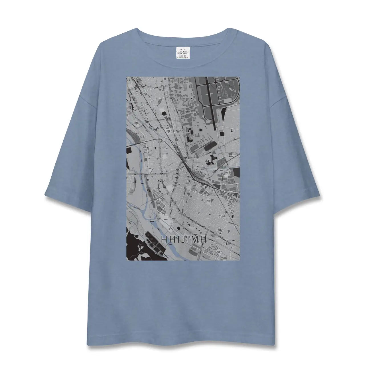 【拝島（東京都）】地図柄ビッグシルエットTシャツ