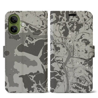 【早岐（長崎県）】地図柄iPhoneケース（手帳タイプ）