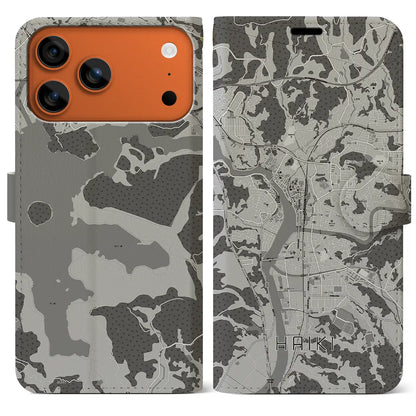 【早岐（長崎県）】地図柄iPhoneケース（手帳タイプ）