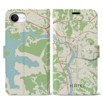 【早岐（長崎県）】地図柄iPhoneケース（手帳タイプ）