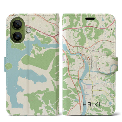 【早岐（長崎県）】地図柄iPhoneケース（手帳タイプ）