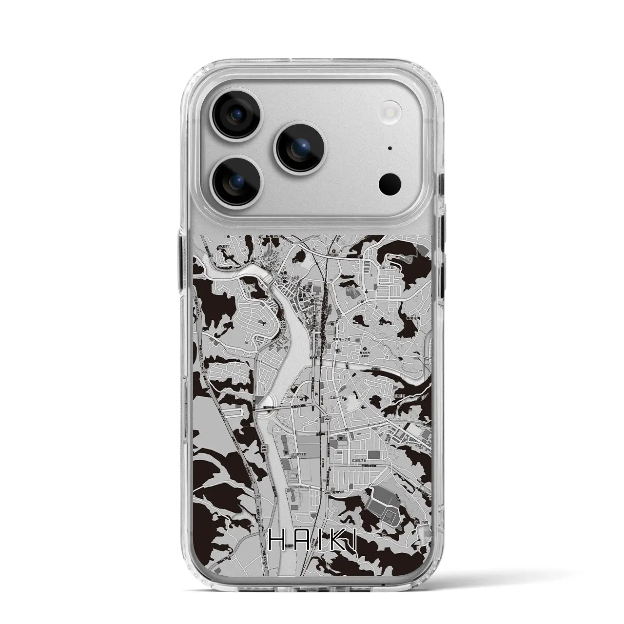 【早岐（長崎県）】地図柄iPhoneケース（MagSafeタイプ）