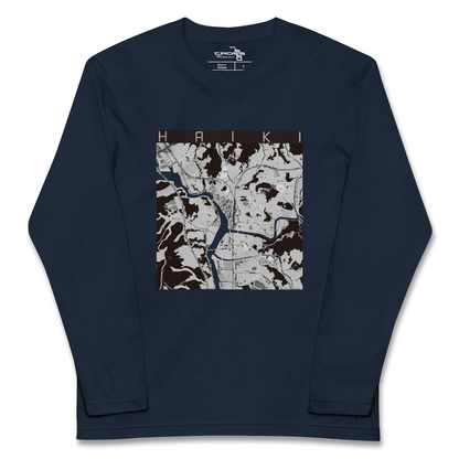 【早岐（長崎県）】地図柄ロングスリーブTシャツ
