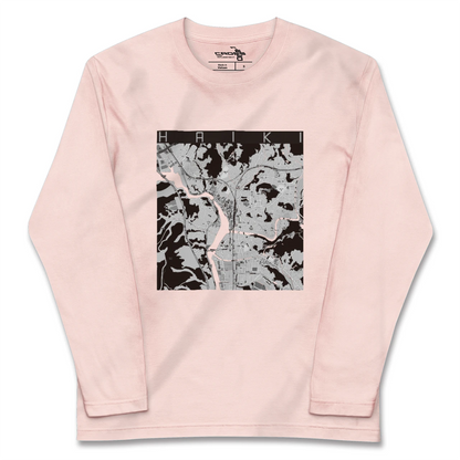 【早岐（長崎県）】地図柄ロングスリーブTシャツ