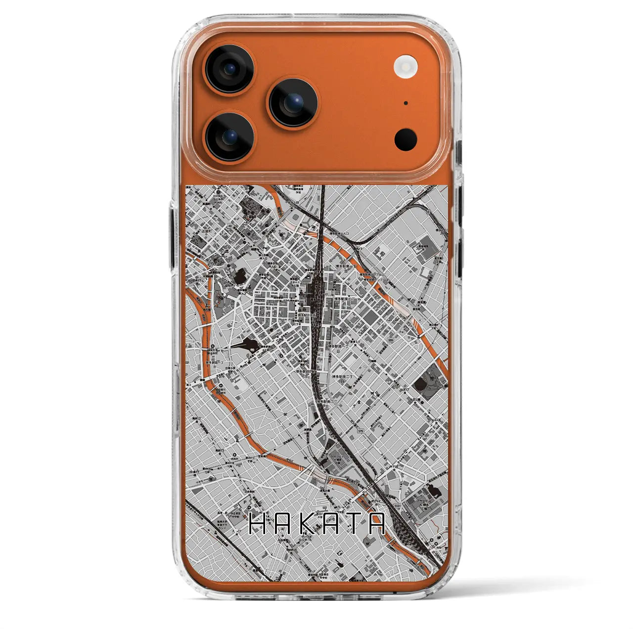 【博多2（福岡県）】地図柄iPhoneケース（MagSafeタイプ）