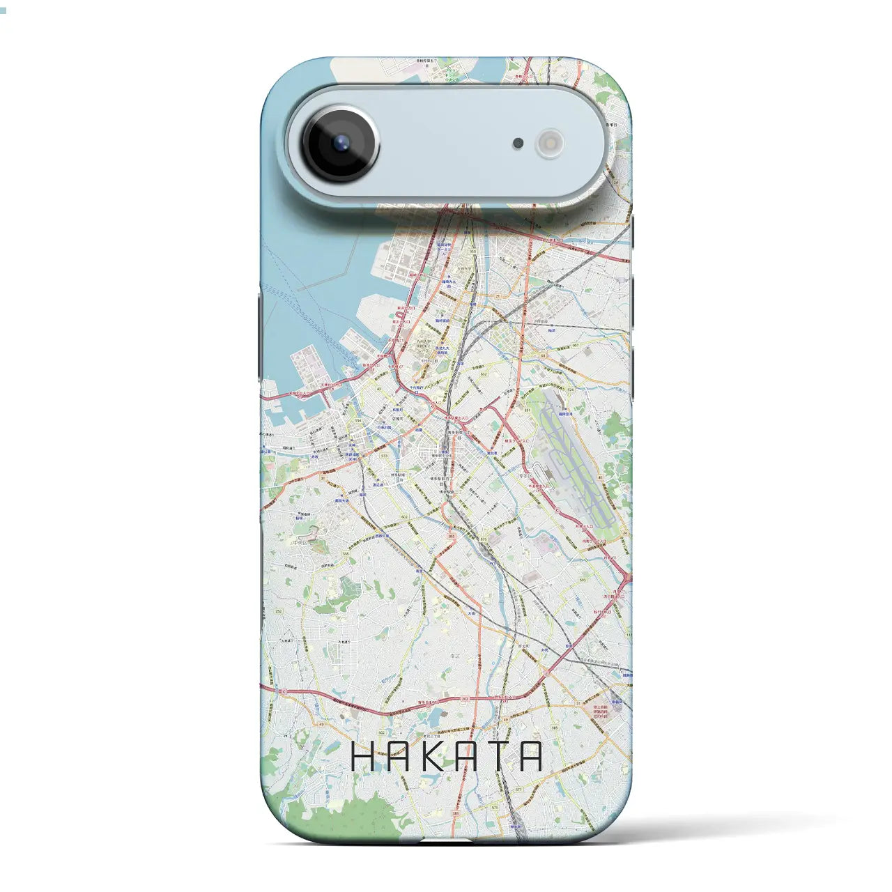 【博多（福岡県）】地図柄iPhoneケース（バックカバータイプ）ナチュラル・iPhone 17 Pro Max 用