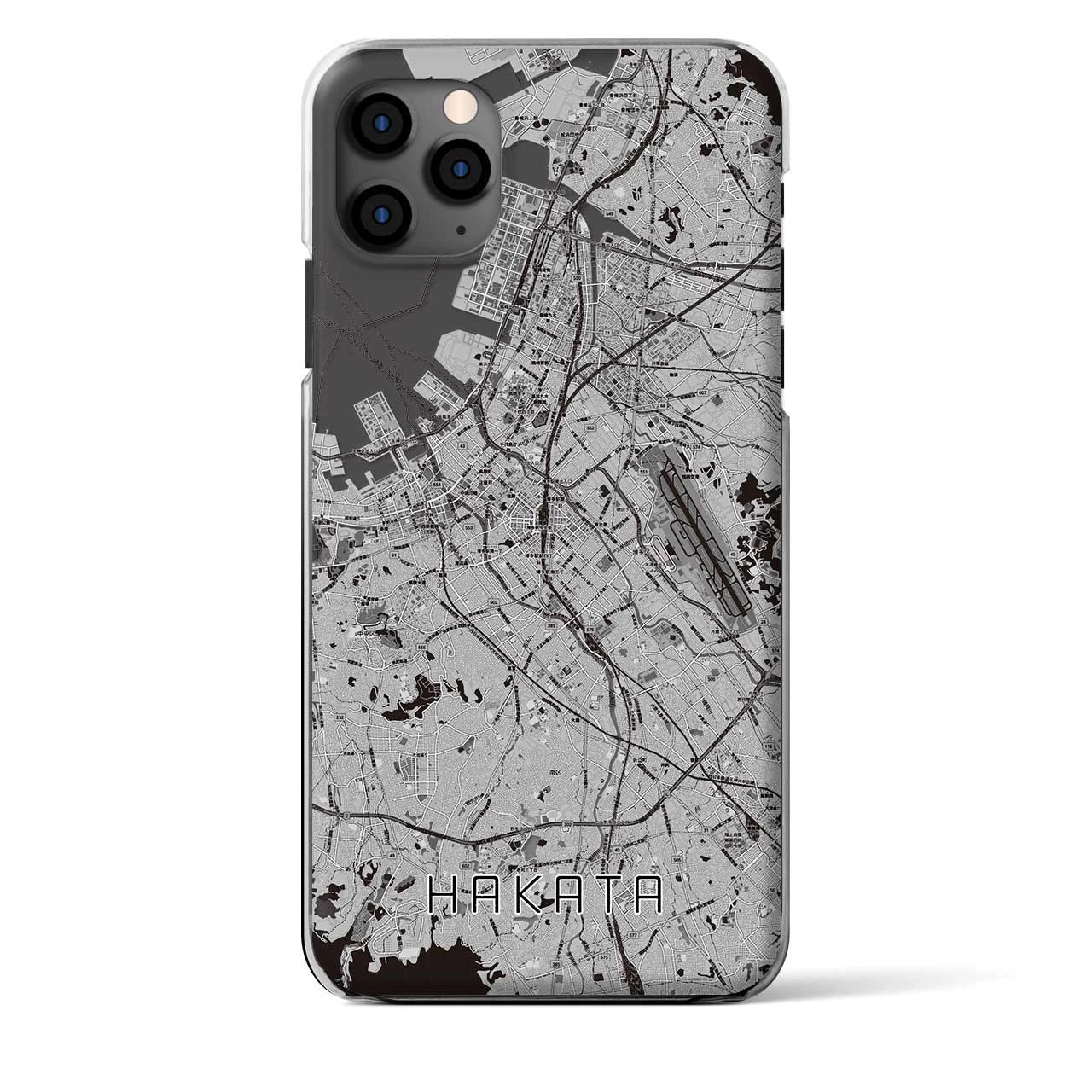 【博多（福岡県）】地図柄iPhoneケース（クリアタイプ）