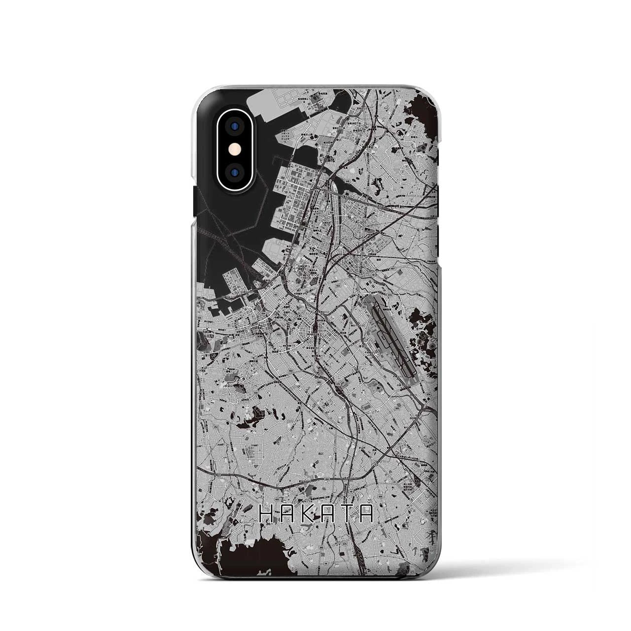 【博多（福岡県）】地図柄iPhoneケース（クリアタイプ）