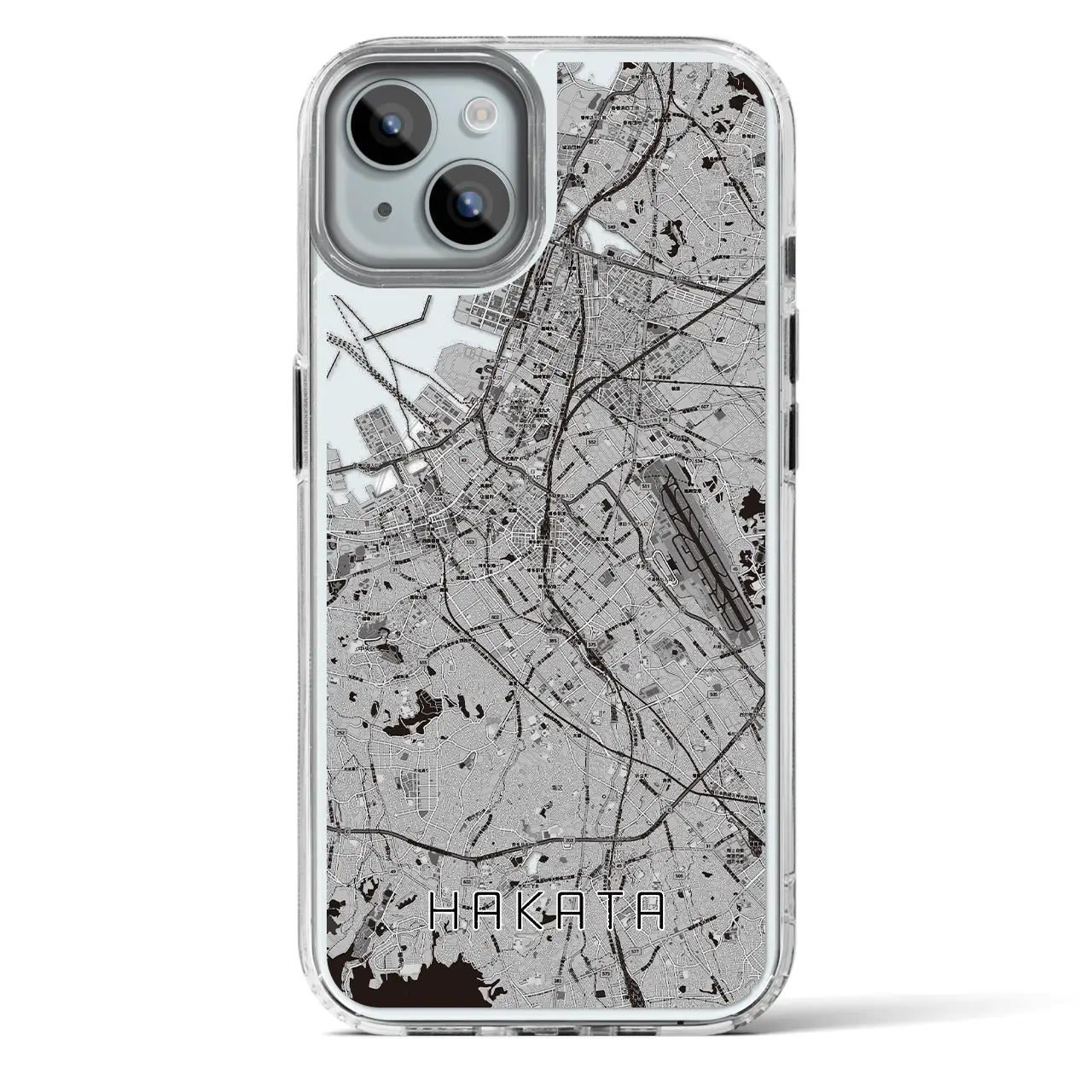 【博多（福岡県）】地図柄iPhoneケース（MagSafeタイプ）