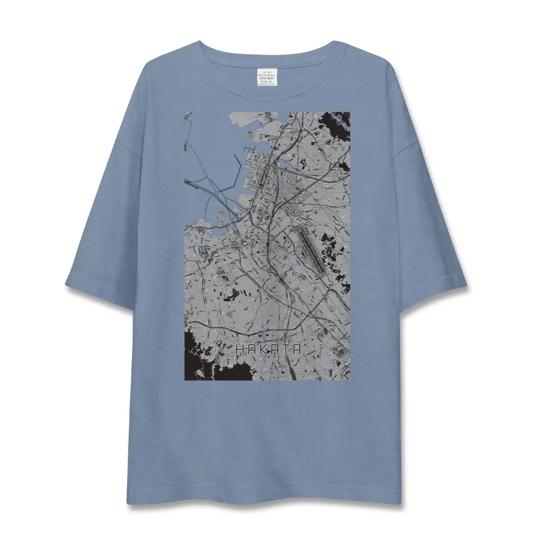 【博多(福岡県)】地図柄ビッグシルエットTシャツ