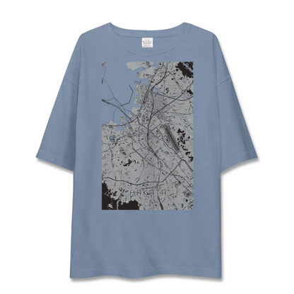 【博多（福岡県）】地図柄ビッグシルエットTシャツ