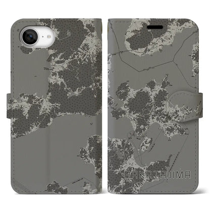 【伯方島（愛媛県）】地図柄iPhoneケース（手帳タイプ）