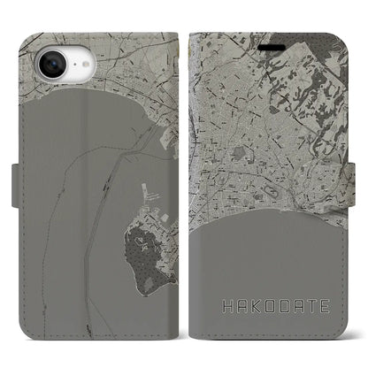 【函館2（北海道）】地図柄iPhoneケース（手帳タイプ）
