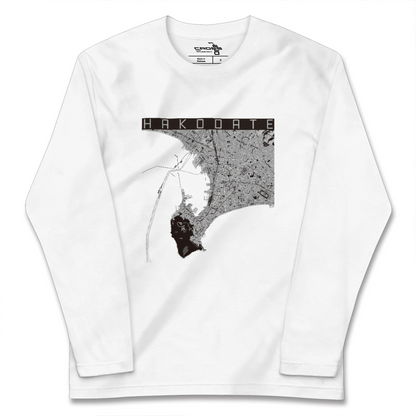 【函館2（北海道）】地図柄ロングスリーブTシャツ