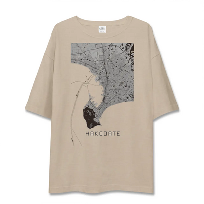 【函館2（北海道）】地図柄ビッグシルエットTシャツ