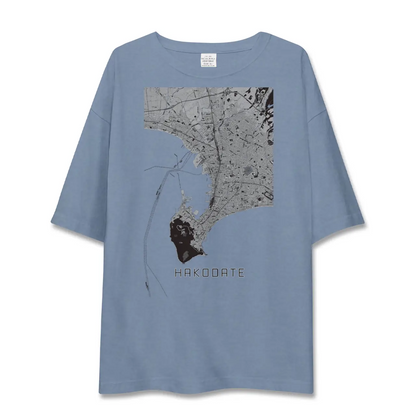 【函館2（北海道）】地図柄ビッグシルエットTシャツ