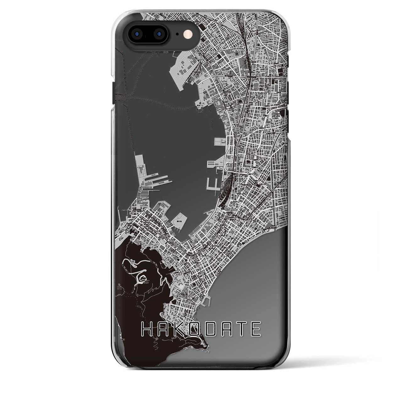 【函館（北海道）】地図柄iPhoneケース（クリアタイプ）