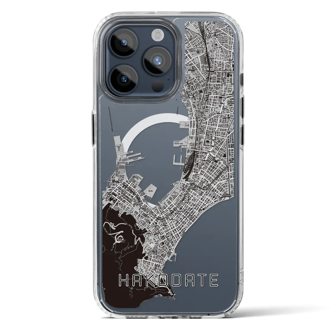 【函館（北海道）】地図柄iPhoneケース（MagSafeタイプ）