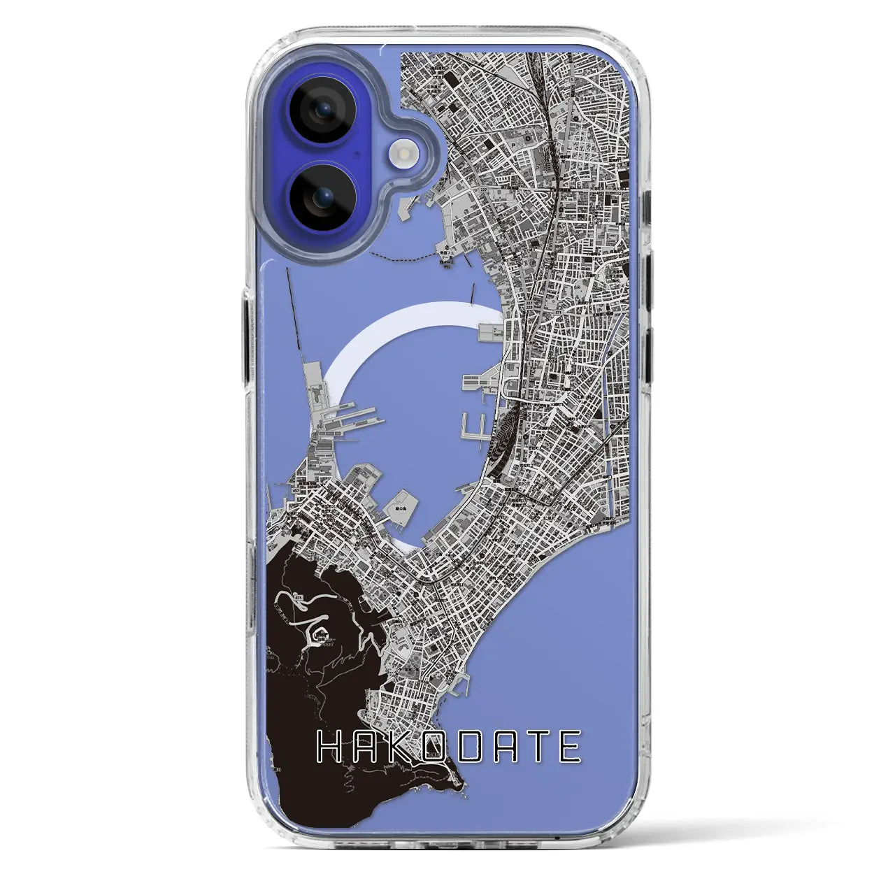 【函館（北海道）】地図柄iPhoneケース（MagSafeタイプ）