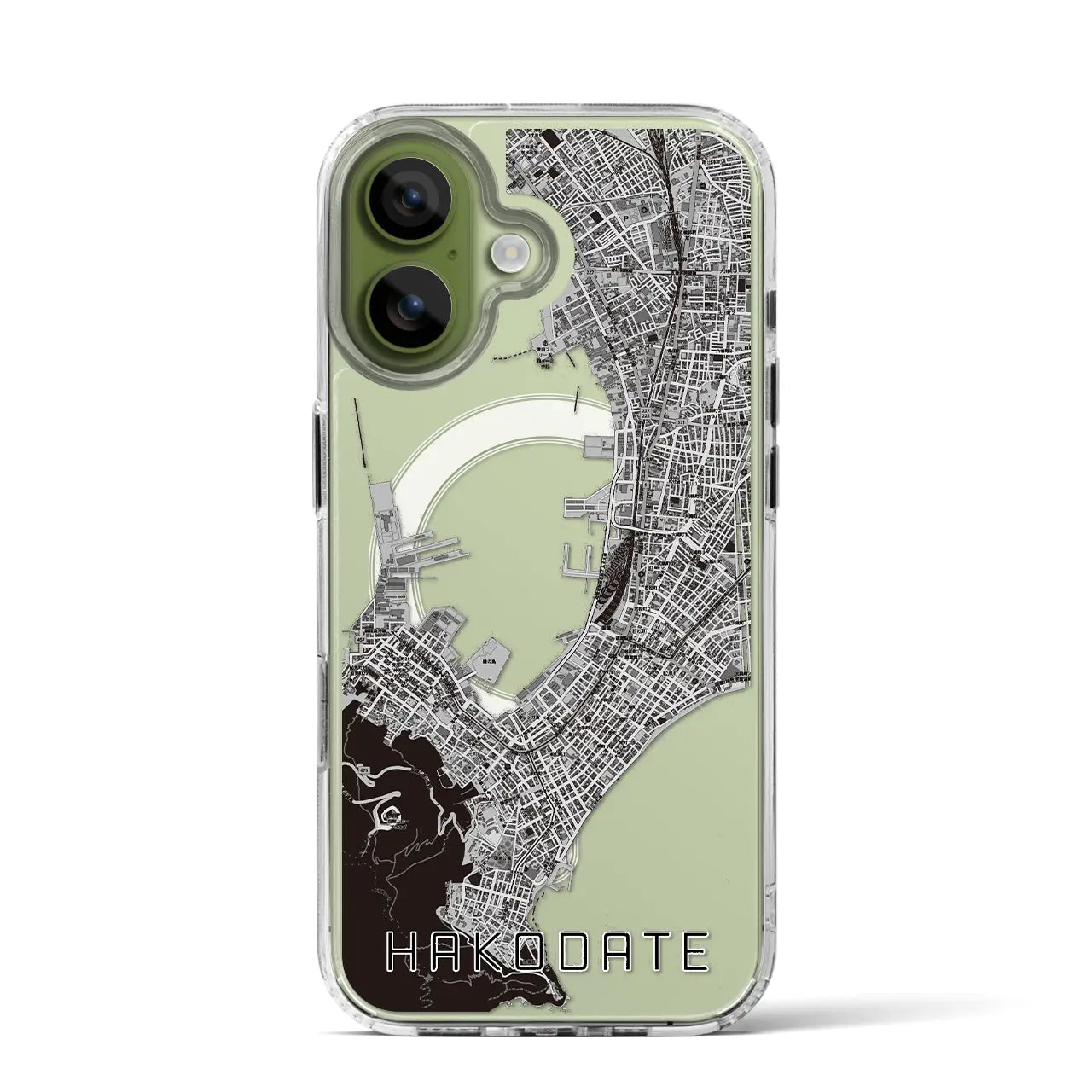 【函館（北海道）】地図柄iPhoneケース（MagSafeタイプ）