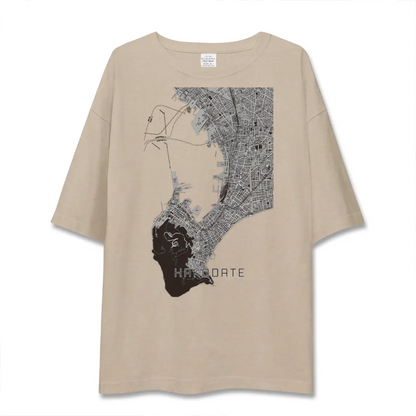 【函館（北海道）】地図柄ビッグシルエットTシャツ