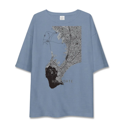 【函館（北海道）】地図柄ビッグシルエットTシャツ
