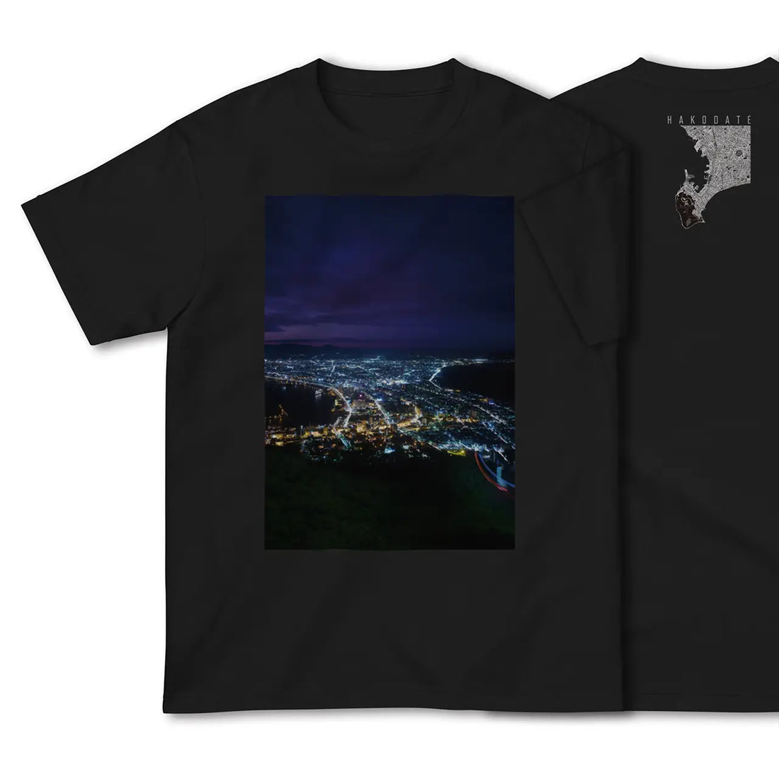 【函館(北海道)】Map World ハイクオリティTシャツ
