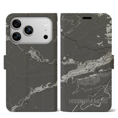 【箱根湯本（神奈川県）】地図柄iPhoneケース（手帳タイプ）