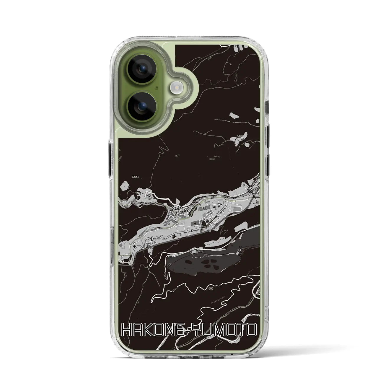 【箱根湯本（神奈川県）】地図柄iPhoneケース（MagSafeタイプ）