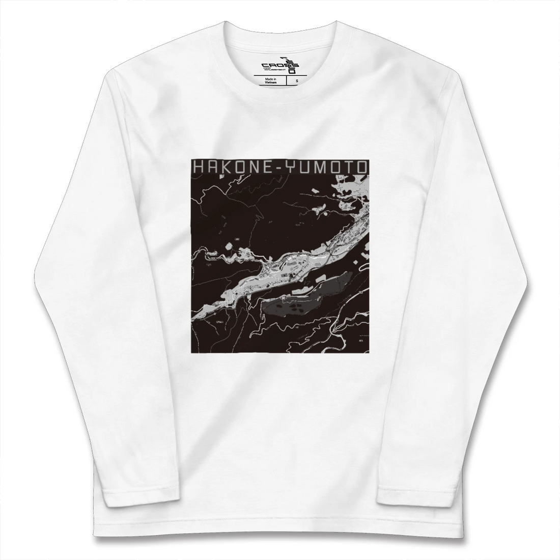 【箱根湯本（神奈川県）】地図柄ロングスリーブTシャツ